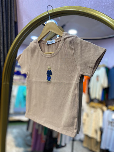 کراپ تیشرت خرس پولو🐻