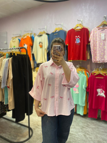 شوميز گلدوزي پاپيون🎀