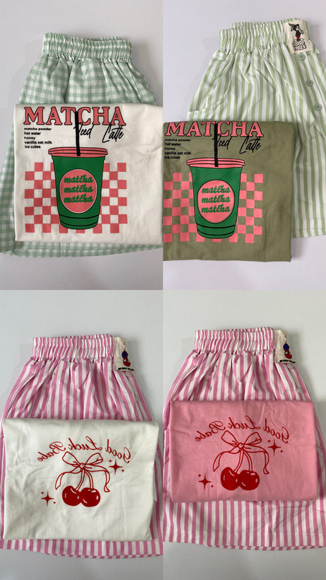 ست تيشرت وشورتك چهارخونه